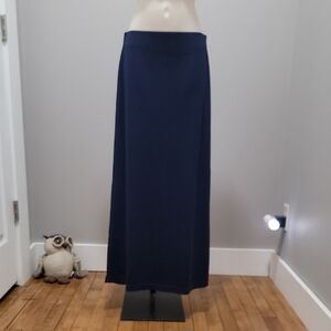 Classic Navy Maxi Skirt - Women